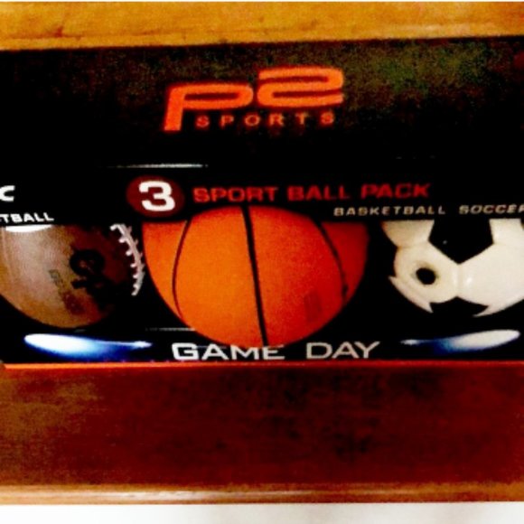 Sport 3 ball pack P2 Sports Football, Basketball, & Soccer Game Day Epic new - Picture 2 of 3